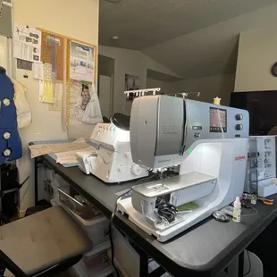 A glimpse of the 50's dress at the early stages.