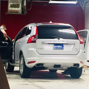 placing 35% tint on front side windows