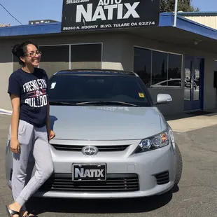 Drove from Fresno to Tulare. Because she knows how to buy smart.