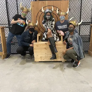 Group with the Throne chair