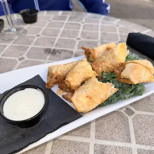 Buffalo Chicken Eggrolls ! Pretty good too...