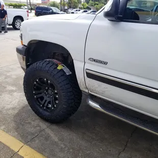 Friendly service, very accommodating, Great tires and rims for a great price what else can I say, very thorough.