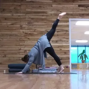 Owner, teaching class at the studio location 2021