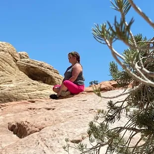 One of the studio's stunning traveling Yogi's. (Photo from my student while on the road).