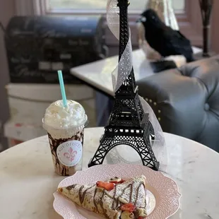 Cafe Liegeois and Napoleon Crepe