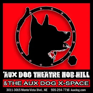 Aux Dog Theatre Nob Hill and The Aux Dog X-Space logo