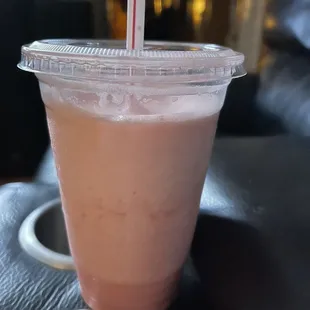 We did take out, strawberry shake