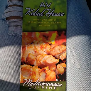 Take home menu  (call ahead next time) wait was about 15-20mins