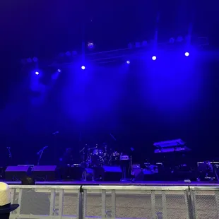 At Chaka Khan concert.      Second row....