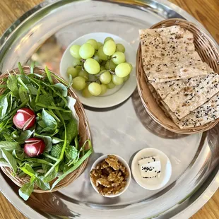 a plate of food on a table