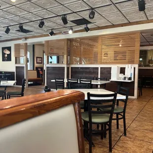 the interior of the restaurant