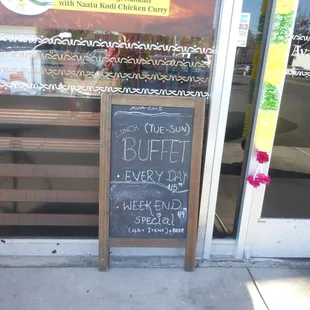 buffet sign