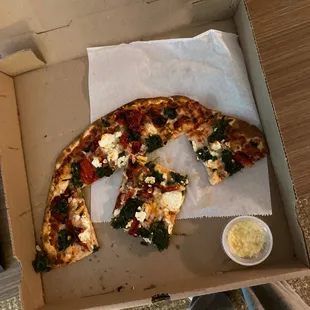 GODZILLA PIZZA-what&apos;s left of it!!