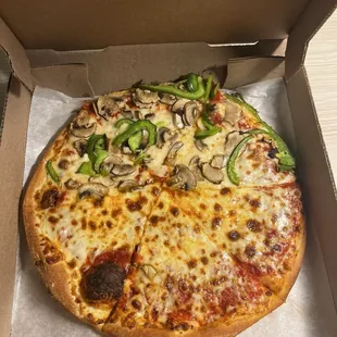 pizza, food