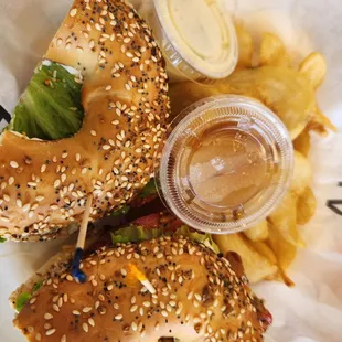 Breakfast Sando Special w/ Corkscrewed Fries