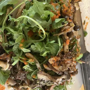Wild mushroom avocado toast