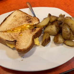 Egg and cheese sandwich