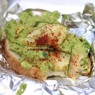 Takeout Avocado Toast ($8) - saltier and oilier than I remember, bread is pretty thin and heavily toasted