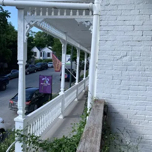 outside