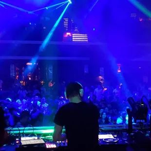 Darude in action. POV from back VIP tables.