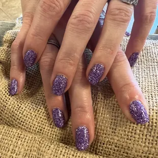 Purple glitter!
