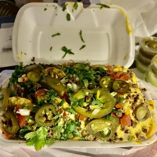 They hooked me up with these Nachos! (This is a 1/2 order).