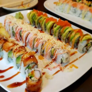 sushi and sashimi, food, sushi, sashimi