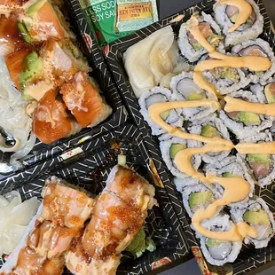 sushi and sashimi, sushi, food, sashimi