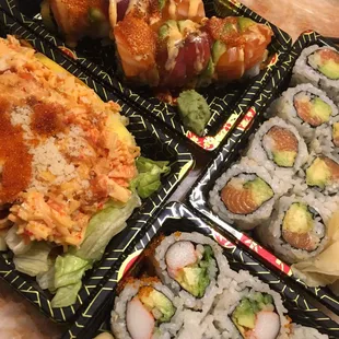 Spicy Rainbow Roll