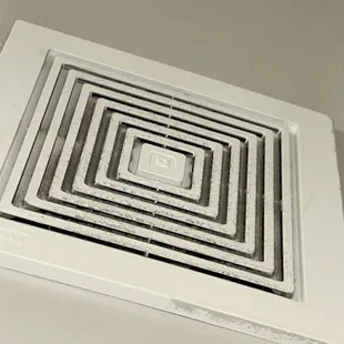 dirty air vent in bathroom