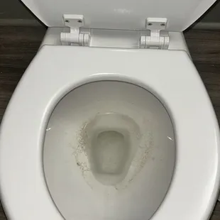 did not clean toilet before we moved in