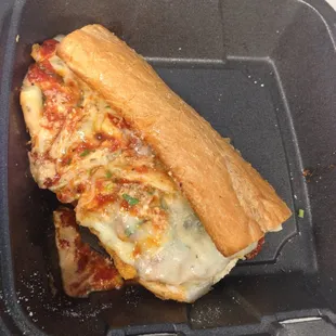 Chicken Parm Hero Sandwich