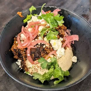 Lamb Hummus Bowl from BoyChik | Instagram: @telephonesmoothie