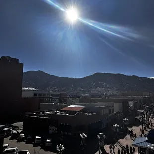 The view from the roof top