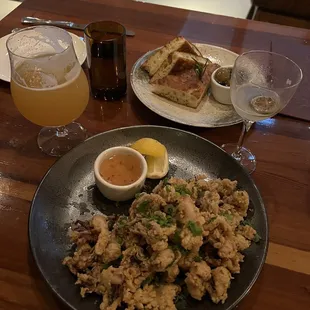 Calamari and great bread