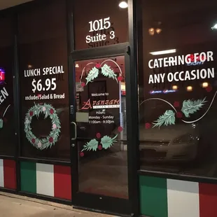 the outside of the restaurant