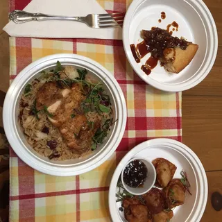 8 Chicken Wonton W/ Apricot Sauce