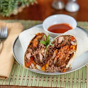 BBQ Jerk Chicken Burrito