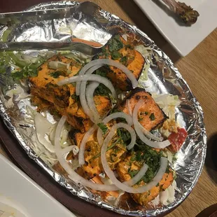 Achari paneer tikka