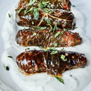 Stuffed grape leaves