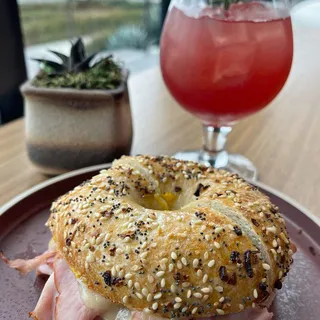 Ham & Swiss Bagel Sandwich