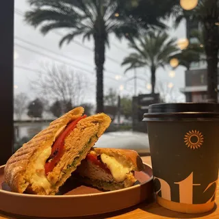 Grilled Chicken Pesto Panini
