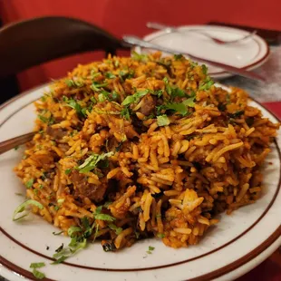 Lamb biryani