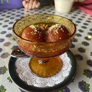 Gulab Jamun (their gave this to me because it was my birthday) it was yummy.