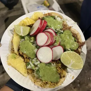 4 Tacos with all the fixings!