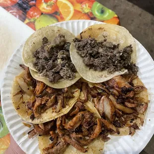 3x Al pastor, 2x cabeza