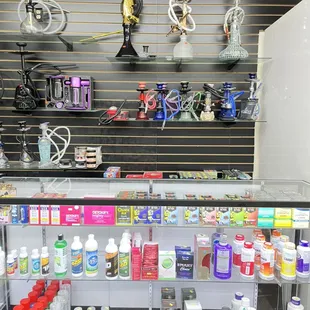 Cleaning solutions, detox, hookah etc.