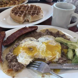 Sorry for the bad picture, I stopped long enough to eat to take a photo. It was delicious!