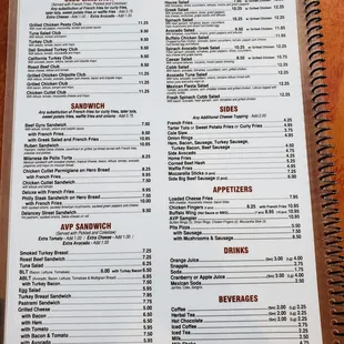 Menu page 3/3 08/2021