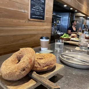 donuts with sugar and Baharat